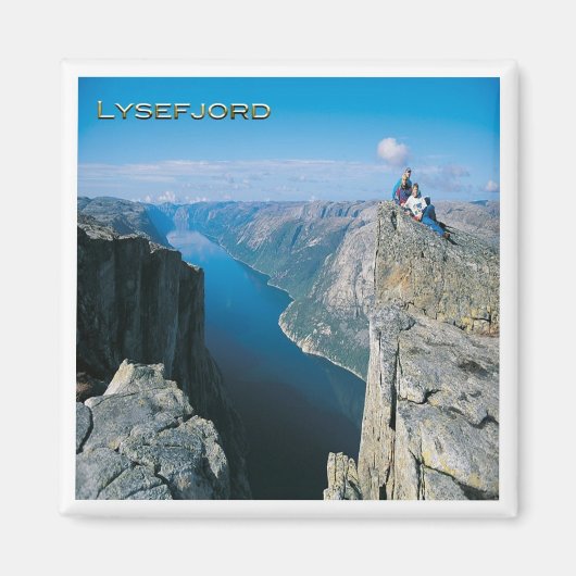 zNO096 LYSEFJORDEN LYSEFJORD uit Kjerag, Fridge Magneet (Voorkant)