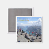 zNO099 LYSEFJORDEN PREIKESTOLEN, Noorwegen, Fridge Magneet (Voorkant / Achterkant)