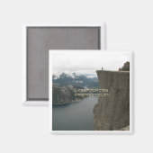 zNO100 LYSEFJORDEN PREIKESTOLEN, Noorwegen, Fridge Magneet (Voorkant / Achterkant)