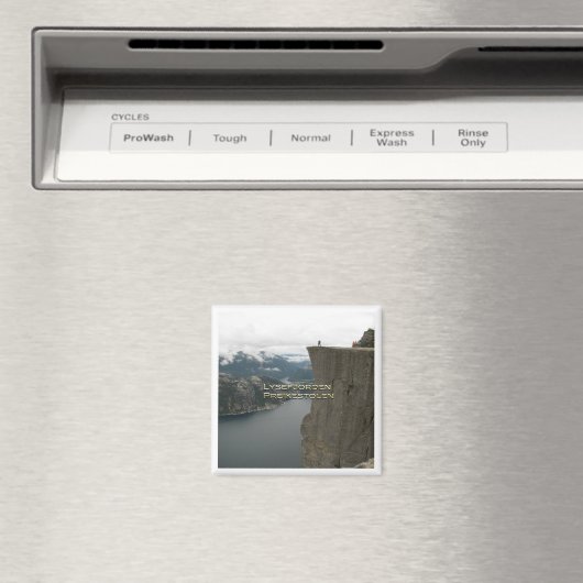 zNO100 LYSEFJORDEN PREIKESTOLEN, Noorwegen, Fridge Magneet (Insitu (Vaatwasser))