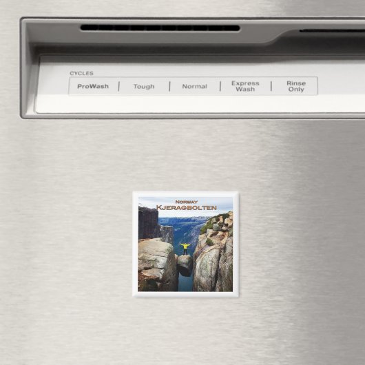 zNO106 KJERAGBOLTEN, Noorwegen, Fridge Magneet (Insitu (Vaatwasser))