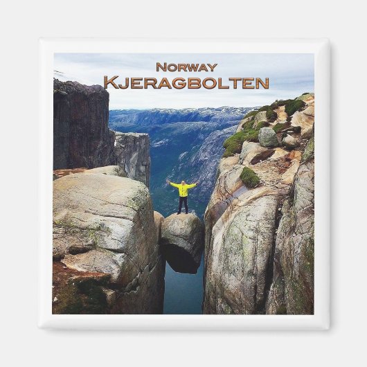 zNO106 KJERAGBOLTEN, Noorwegen, Fridge Magneet (Voorkant)