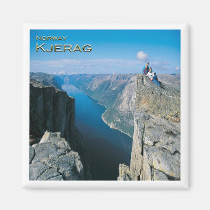 zNO107 KJERAG OF KIRAGG, Noorwegen, Fridge Magneet
