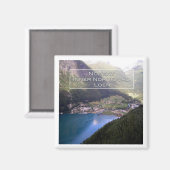 zNO110 INNER NORDFJORD LOEN, Noorwegen, Fridge Magneet (Voorkant / Achterkant)