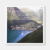 zNO110 INNER NORDFJORD LOEN, Noorwegen, Fridge Magneet (Voorkant)