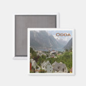 zNO113 HARDANGERFJORD ODDA, Noorwegen, Fridge Magneet (Voorkant / Achterkant)