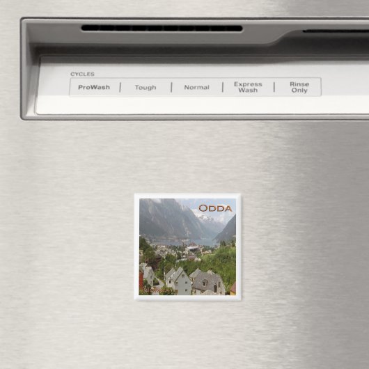 zNO113 HARDANGERFJORD ODDA, Noorwegen, Fridge Magneet (Insitu (Vaatwasser))