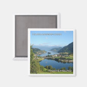 zNO114 HARDANGERFJORD NORHEIMSUND, Noorwegen, Frid Magneet (Voorkant / Achterkant)