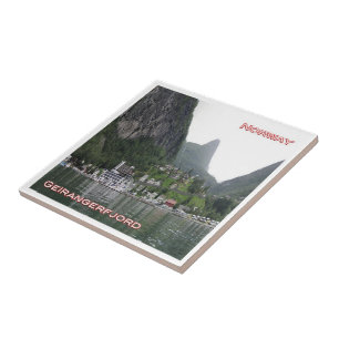 zNO120 GEIRANGERFJORD panorama, Noorwegen Tegeltje