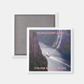 zNO123 GEIRANGERFJORD, MSC Kong Harald, Noorwegen, Magneet (Voorkant / Achterkant)