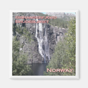 zNO124 GEIRANGERFJORD BRUDESLØRET, Noorwegen, Frid Magneet