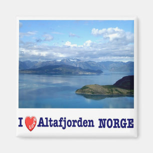 zNO126 ALTAFJORDEN, Noorwegen, Europa, Fridge Magneet
