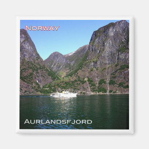 zNO131 AURLANDSFJORD, koninklijk jacht Skjerda, No Magneet