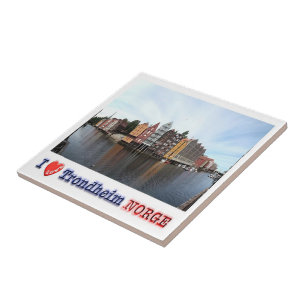 zNO152 TRONDHEIM "I Love", Noorwegen, Europa, Tegeltje