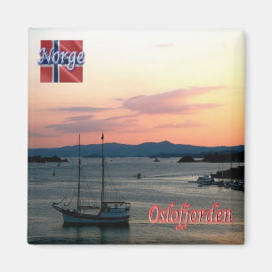 zNO156 OSLOFJORDEN, Noorwegen, Europa, Fridge Magneet