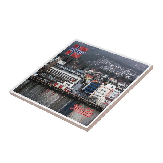 zNO172 MOLDE, Noorwegen, Europa, Tegeltje (Zijkant)