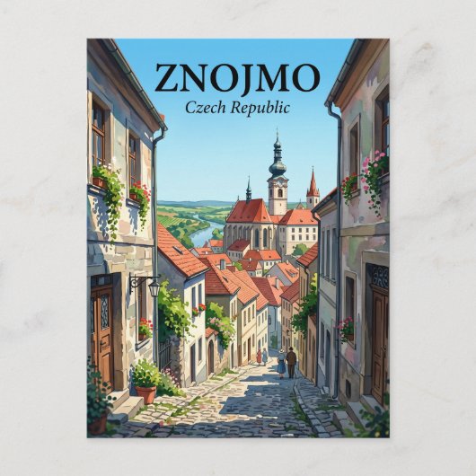 Znojmo Tsjechië Briefkaart (Voorkant)