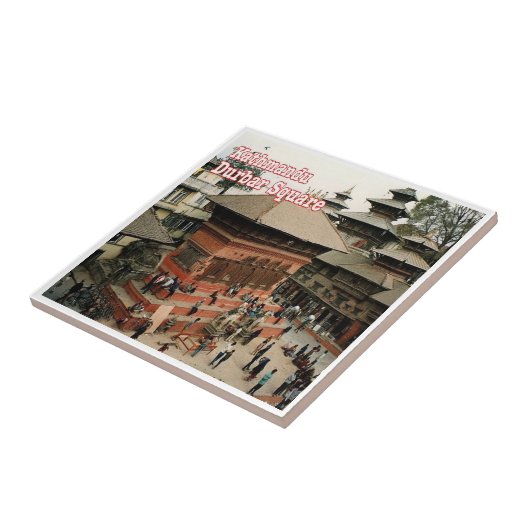 zNP003 Durbar Square KATHMANDU, Nepal Azië, Tegeltje (Zijkant)