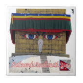 zNP006 Boudhanath Stupa KATHMANDU, Nepal Tegeltje (Voorkant)