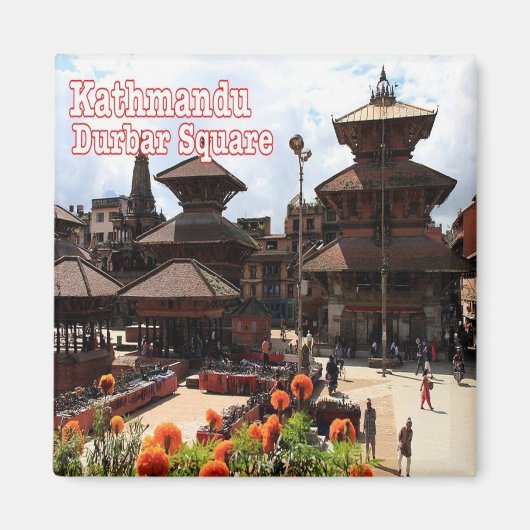 zNP017 Durbar Square KATHMANDU, Nepal Asia, Fridge Magneet (Voorkant)
