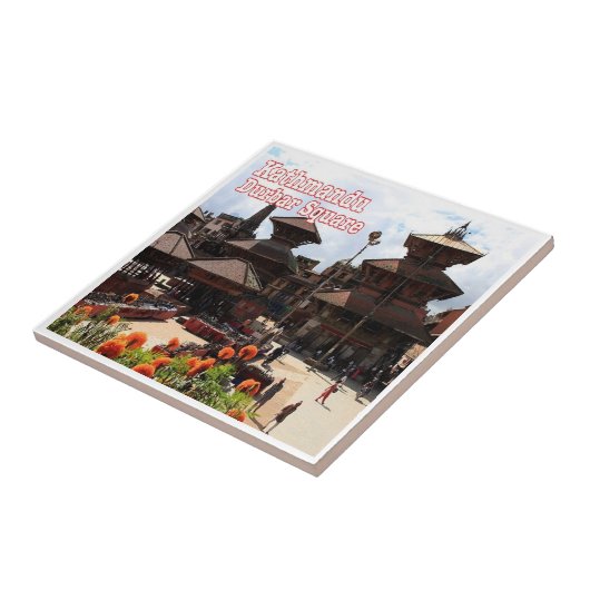 zNP017 Durbar Square KATHMANDU, Nepal Azië, Tegeltje (Zijkant)