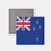ZNZ001 NEW ZEALAND FLAG, Oceanië, Fridge Magneet (Voorkant / Achterkant)