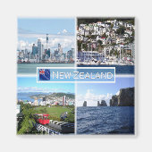 zNZ003 NEW ZEALAND, Mosaic, Oceania, Fridge Magneet (Voorkant)