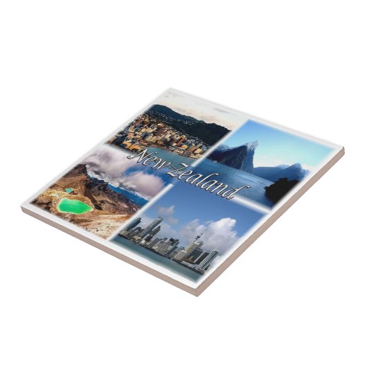 zNZ005 NIEUW ZEELAND, Mozaïek, Oceanië, Tegeltje (Zijkant)