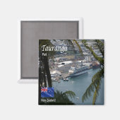 zNZ010 TAURANGA Port, NEW ZEALAND, Oceania, Fridge Magneet (Voorkant / Achterkant)
