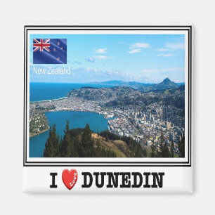 zNZ011 DUNEDIN I Love, NEW ZEALAND, Oceania, Fridg Magneet