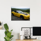 zo6 corvette poster (Thuiskantoor)