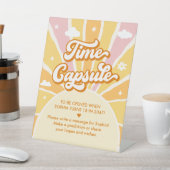 Zo 1e Verjaardag Party Meisje Time Capsule Reclamebord Met Voetstuk (Insitu)