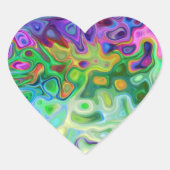 Zo abstract 4.1 hart sticker (Voorkant)