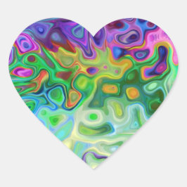 Zo abstract 4.1 hart sticker