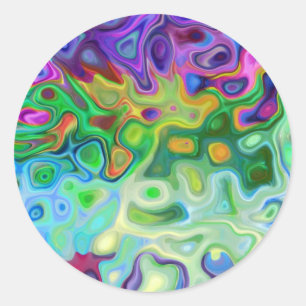 Zo abstract 4.1 ronde sticker