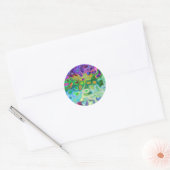 Zo abstract 4.1 ronde sticker (Envelop)