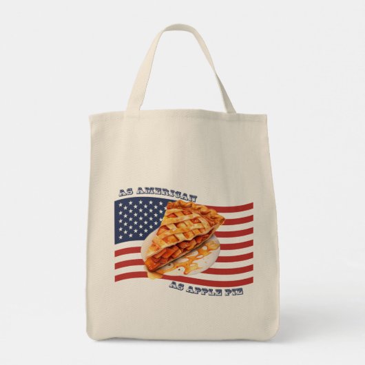 Zo Amerikaans als appeltaart Tote Bag (Achterkant)