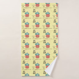 Zo anders, perfect samen - Schattige liefdespaar Badhanddoek