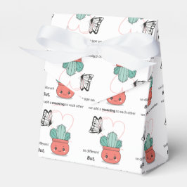 Zo anders, perfect samen - Schattige liefdespaar Bedankdoosjes