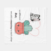 Zo anders, perfect samen - Schattige liefdespaar Fleece Deken (Voorkant (Horizontaal))