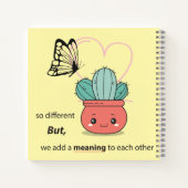 Zo anders, perfect samen - Schattige liefdespaar Notitieboek (Achterkant)