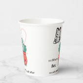 Zo anders, perfect samen - Schattige liefdespaar Papieren Bekers (Links)