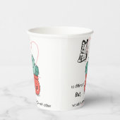 Zo anders, perfect samen - Schattige liefdespaar Papieren Bekers (Rechts)