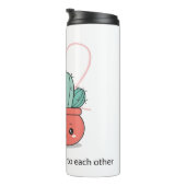 Zo anders, perfect samen - Schattige liefdespaar Thermosbeker (Geroteerd rechts)