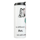 Zo anders, perfect samen - Schattige liefdespaar Thermosbeker (Gedraaid links)