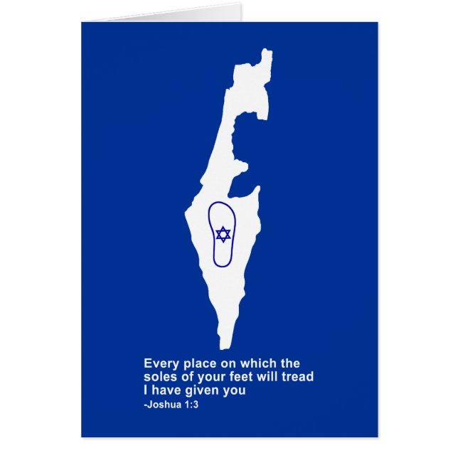 Zo Artzeinu - Joshua 1:3 (Voorkant)