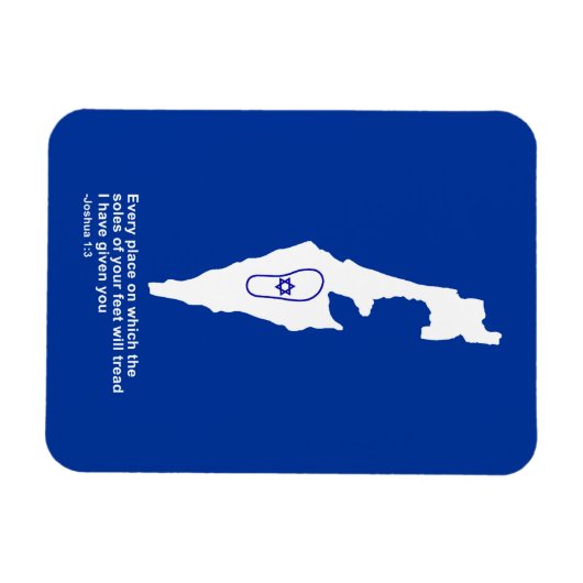 Zo Artzeinu - Joshua 1:3 Magneet (Horizontaal)