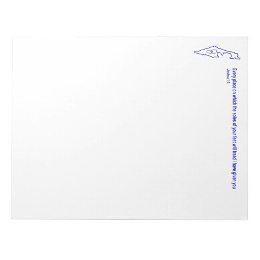 Zo Artzeinu - Joshua 1:3 Notitieblok (Voorkant)