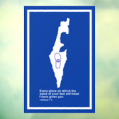 Zo Artzeinu - Joshua 1:3 Raamsticker (Vel 3)