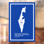 Zo Artzeinu - Joshua 1:3 Raamsticker (Vel 2)